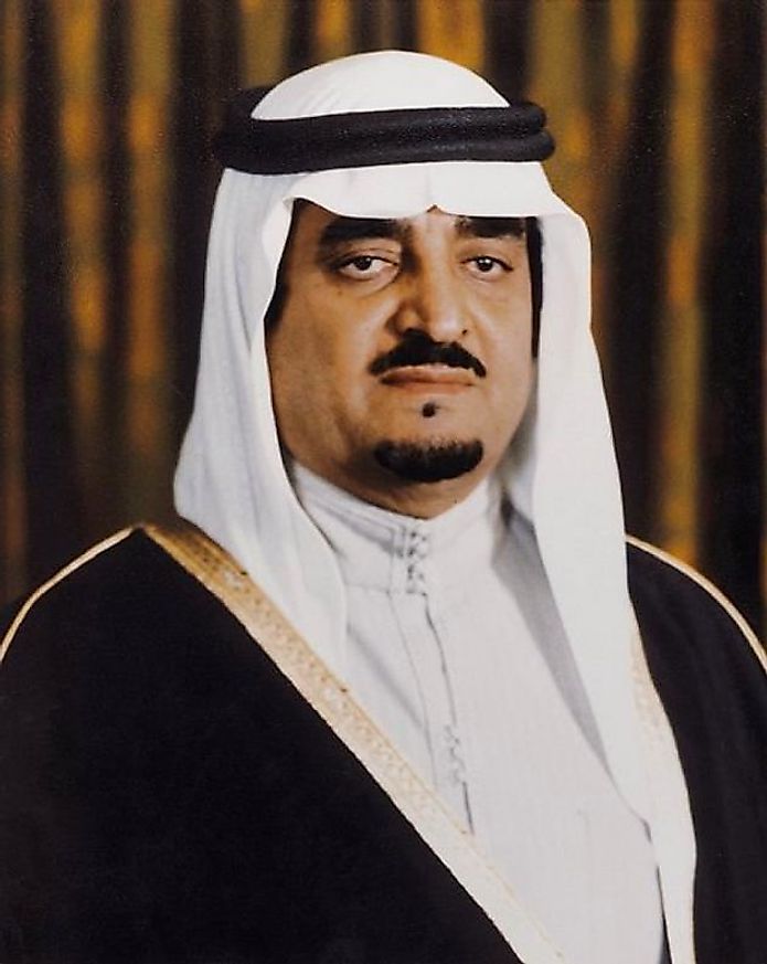 Official portrait of King Fahd bin Abdulaziz, created 1982. (Public Domain/Wikimedia)