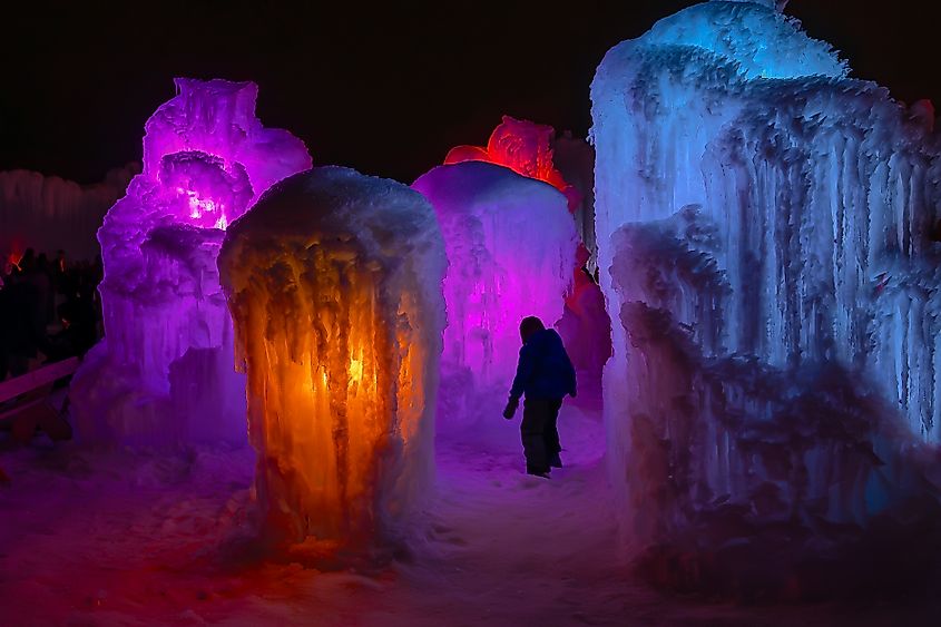 The Ice Castle in Cripple Creek Colorado.