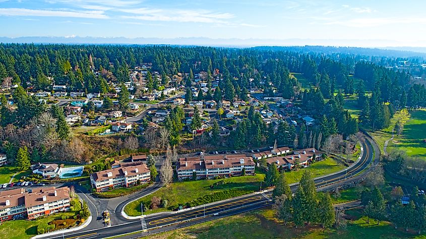 Aerial View Edmonds Washington