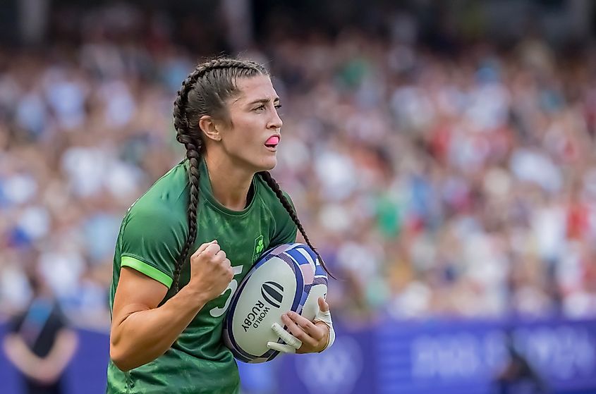 Irish rugby player Amee-Leigh Murphy Crowe at the Paris 2024 Olympics.jpg