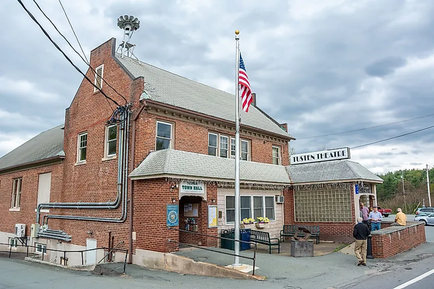 Tusten Theatre and Tusten Town Hall in Narrowsburg, New York