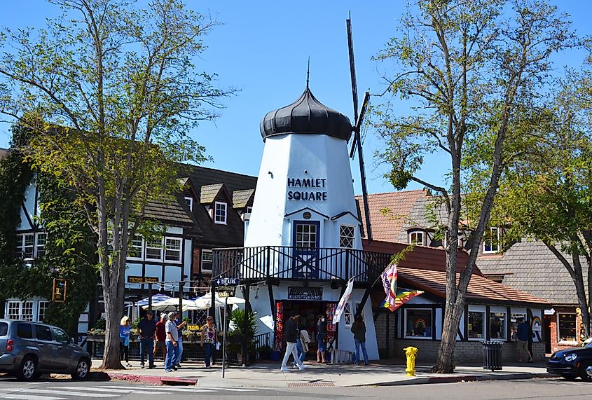 Street view in Solvang, California