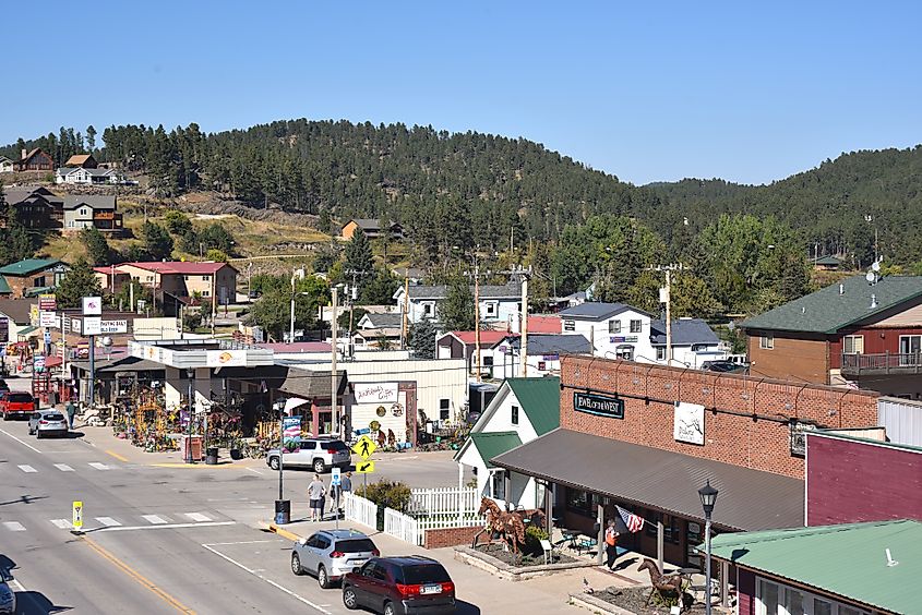 Main Street in Hill City, South Dakota
