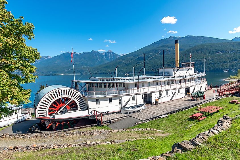 The Moyie Sternwheeler National Historic Site in Kaslo, British Columbia