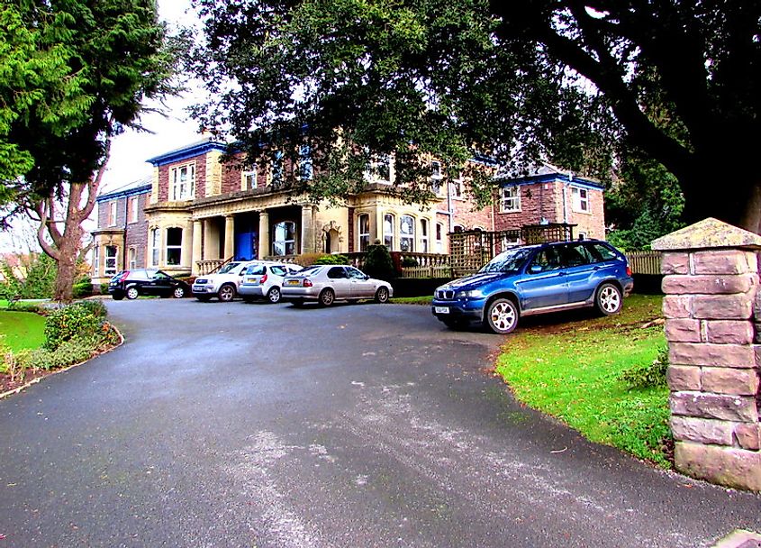 Belmont House in Abergavenny, Wales.