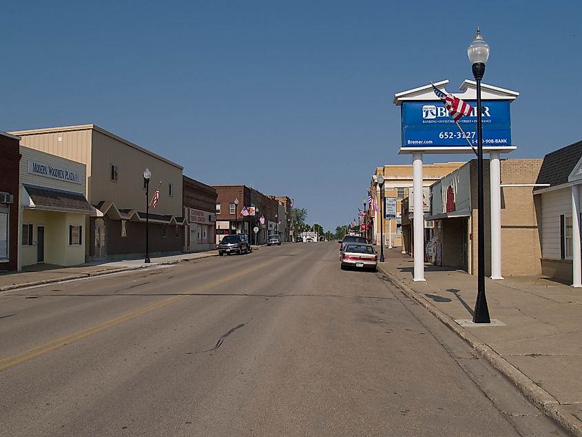 Downtown Carrington, North Dakota