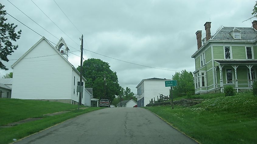 Lenoxburg-Foster Road near the Lenoxburg General Store.