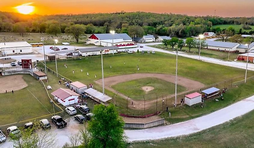 Lead Hill High School View, Arkansas.