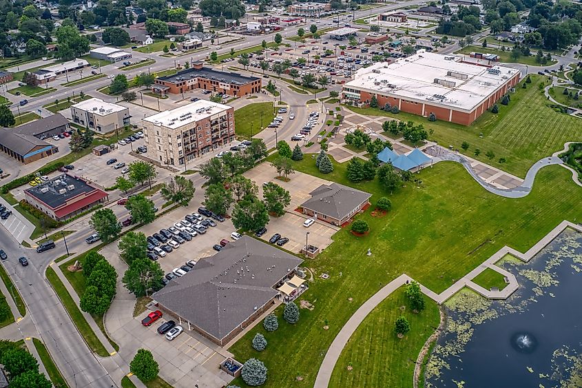 Aerial view of Altoona, Iowa.