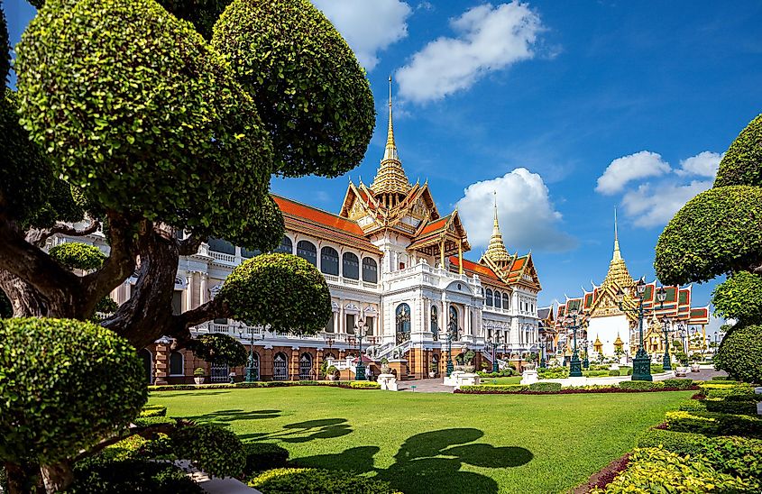 Royal Grand Palace and Temple of the Emerald Buddha in Bangkok.