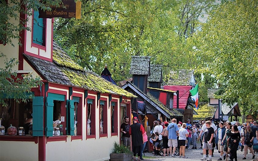 The Ohio Renaissance Festival is a large attraction drawing in many tourists for shopping, food, and medieval shows in Ohio.