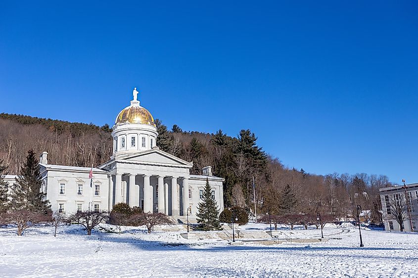 The Vermont State House in Montpelier, Vermont.