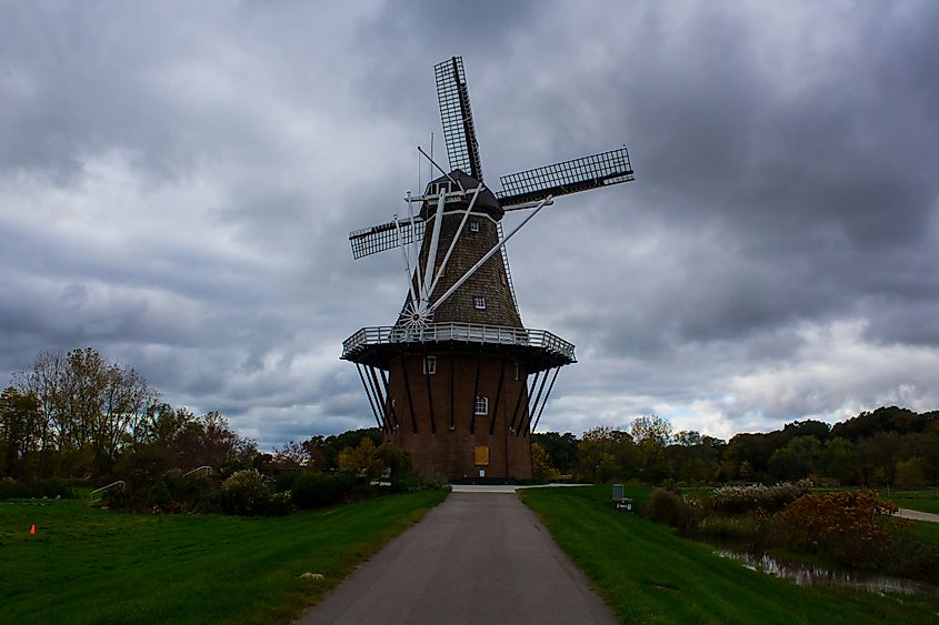 De Zwaan, an authentic Dutch windmill, in Holland, Michigan.