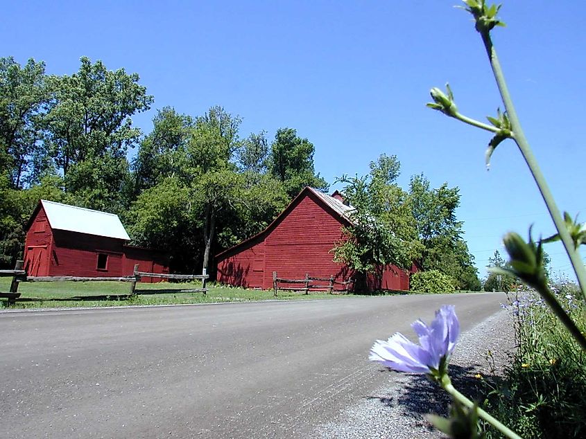 A barn on the West Shore Road in South Hero, Vermont.