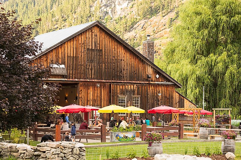 The Beer Farmers organic farm based brew pub. Pemberton BC. Editorial credit: David Buzzard / Shutterstock.com