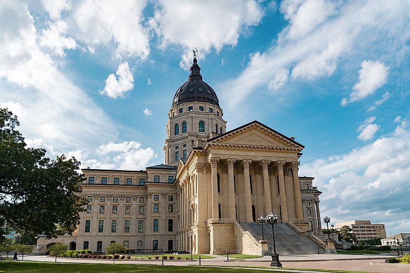 The Kansas State Capitol in Topeka.