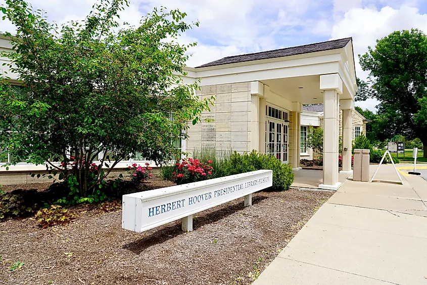 Herbert Hoover Presidential Library and Museum in West Branch, Iowa.