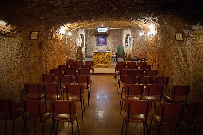 Underground church in Coober Pedy.