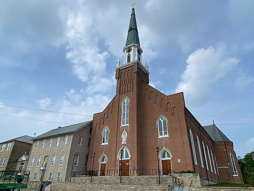 Ste. Genevieve Catholic Church in Missouri.