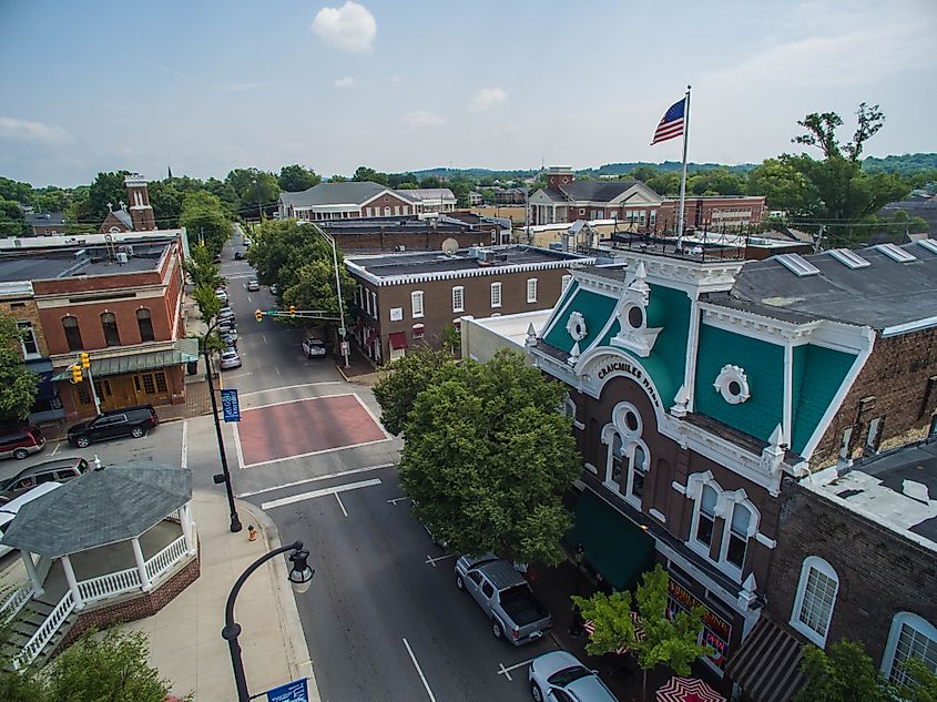 Downtown Cleveland, Tennessee.