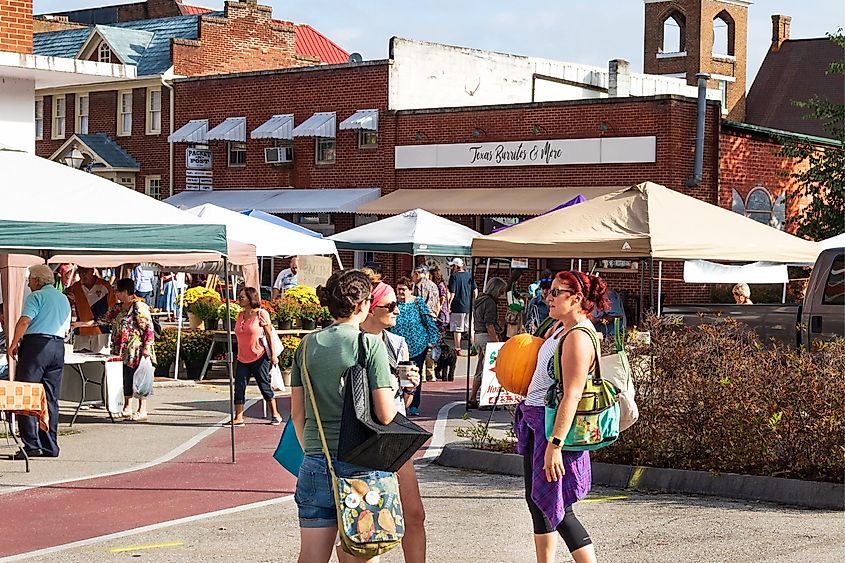 Jonesborough, Tennessee, Farmers' Market.