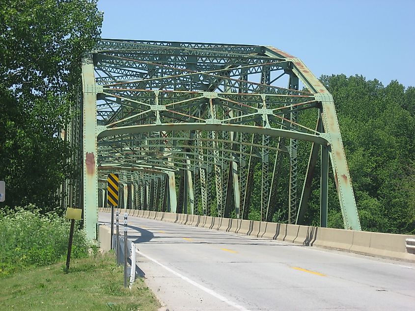 Bridge in Montezuma, Indiana.