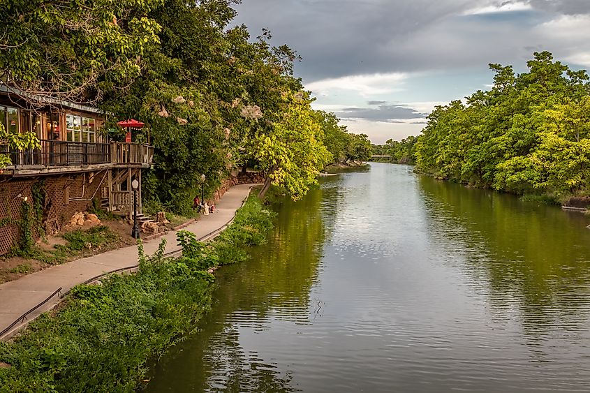 The beautiful town of Medicine Park, Oklahoma