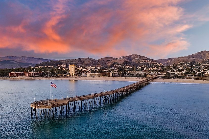 A vibrant sky over Ventura Pier.