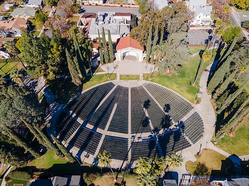 The Redlands Bowl, where the eponymous msic festival is put on free of charge every year.