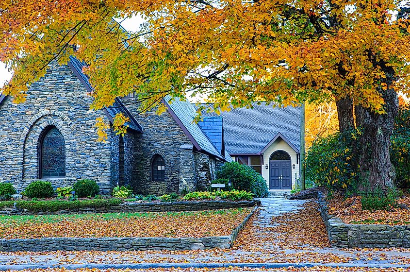 A quaint church in Blowing Rock, North Carolina.