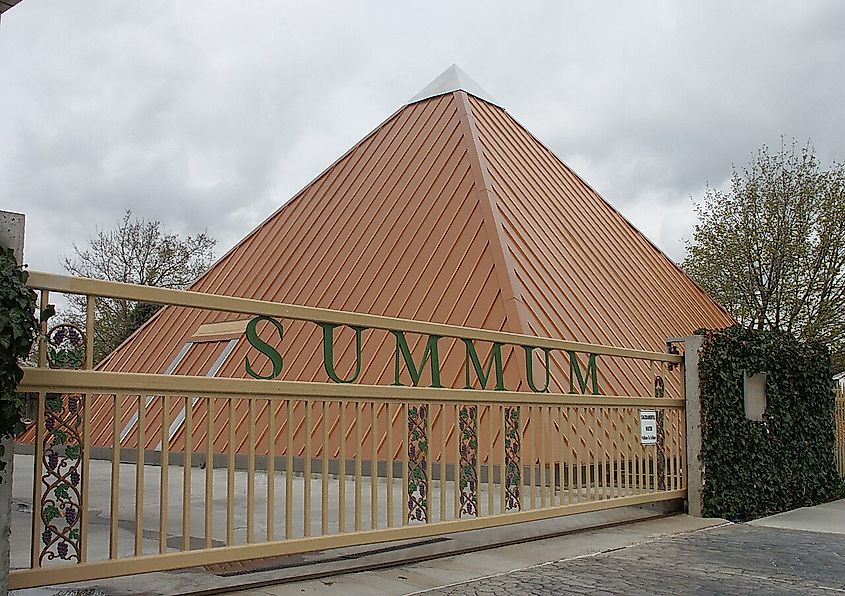 The Summum® Pyramid, located in Salt Lake City, Utah