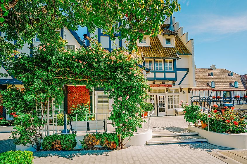 The Wine Valley Inn in Solvang, California.