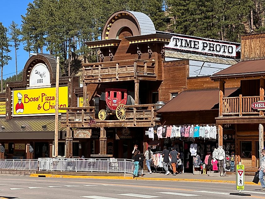 Famous Keystone town near Mount Rushmore in the Black Hills area of South Dakota , USA. Editorial credit: Lissandra Melo / Shutterstock.com