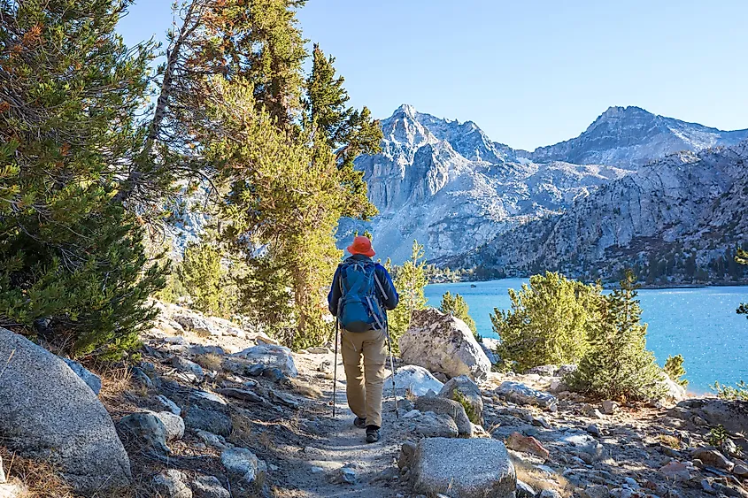 Granite peaks of California's Sierra Nevada.