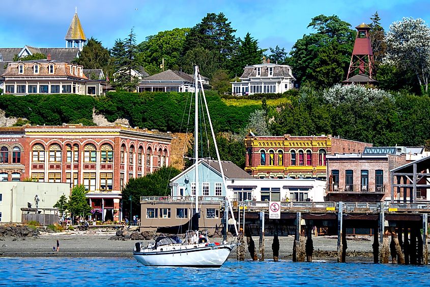 View of Port Townsend Washington from Puget Sound.