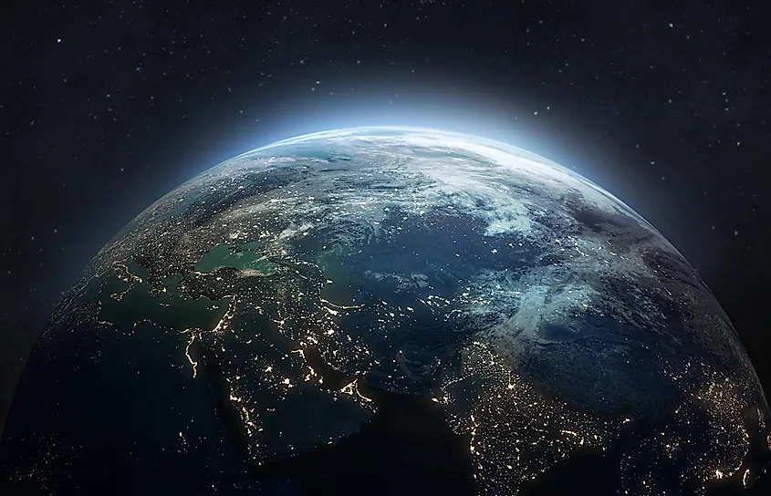 Planet Earth as seen from outer space