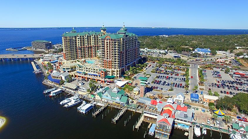 Aerial view of Destin, Florida