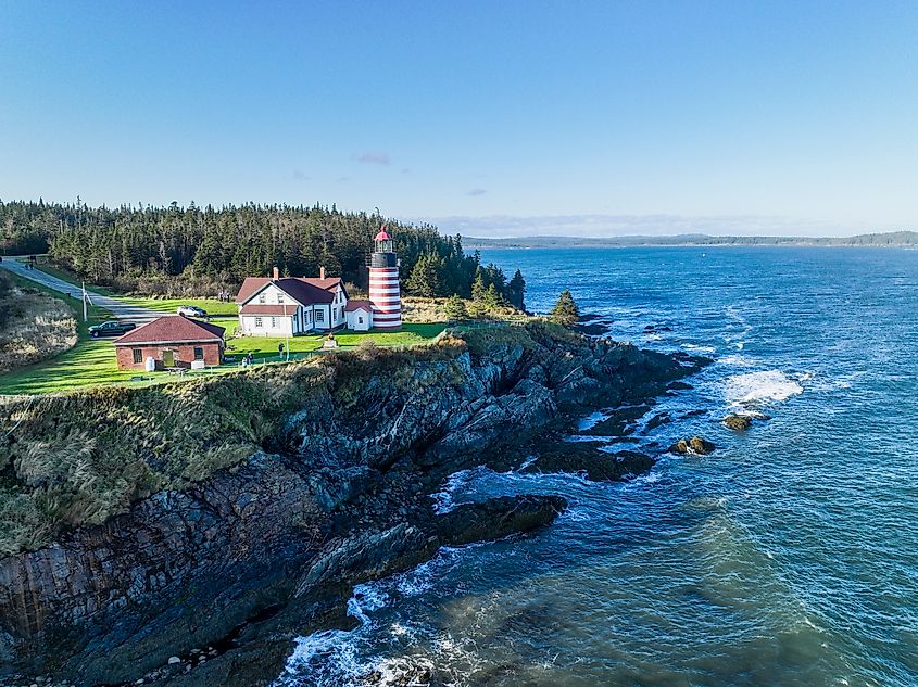 West Quoddy Head, in Quoddy Head State Park, Lubec, Maine