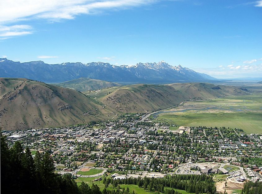 Jackson viewed from Snow King Mountain. 