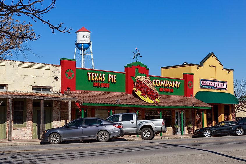 Texas Pie Company in downtown Kyle, Texas.