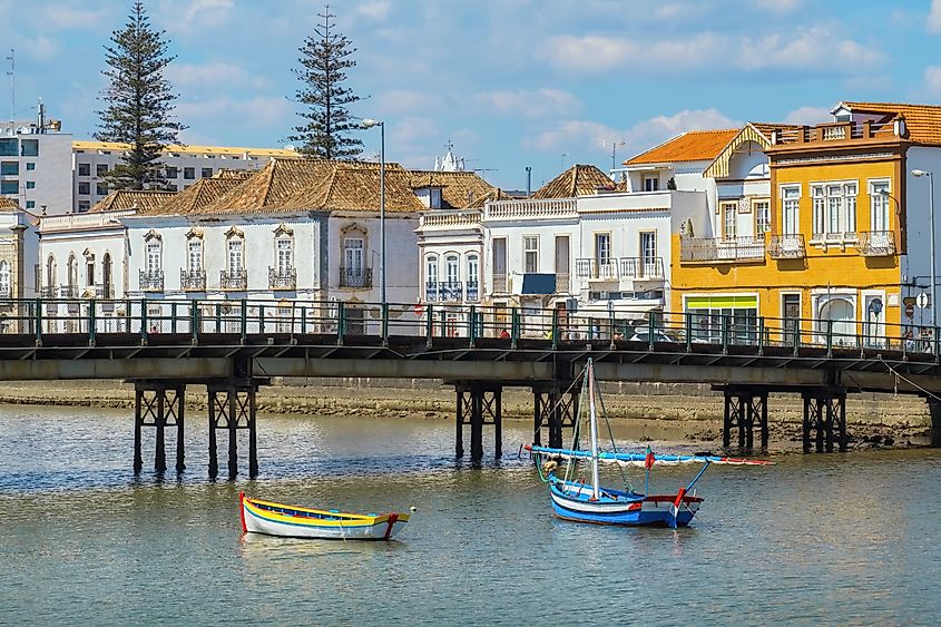 Wooden boats on River Gilao. Tavira (Credit: Andrei Nekrassov via Shutterstock)