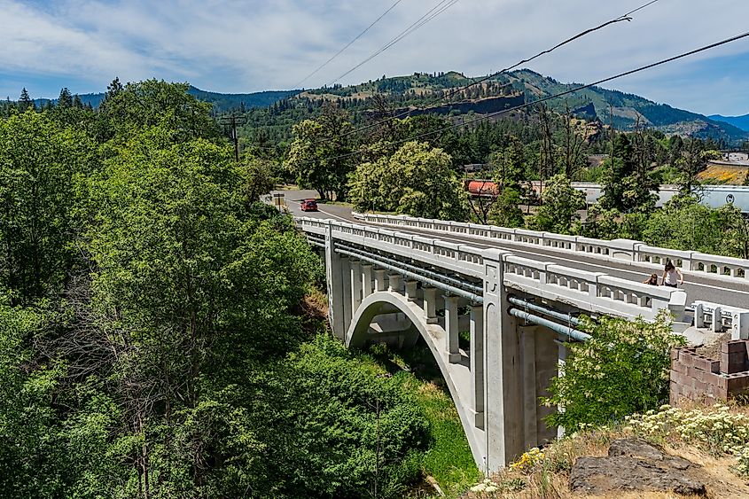 A bridge in Mosier, Oregon.