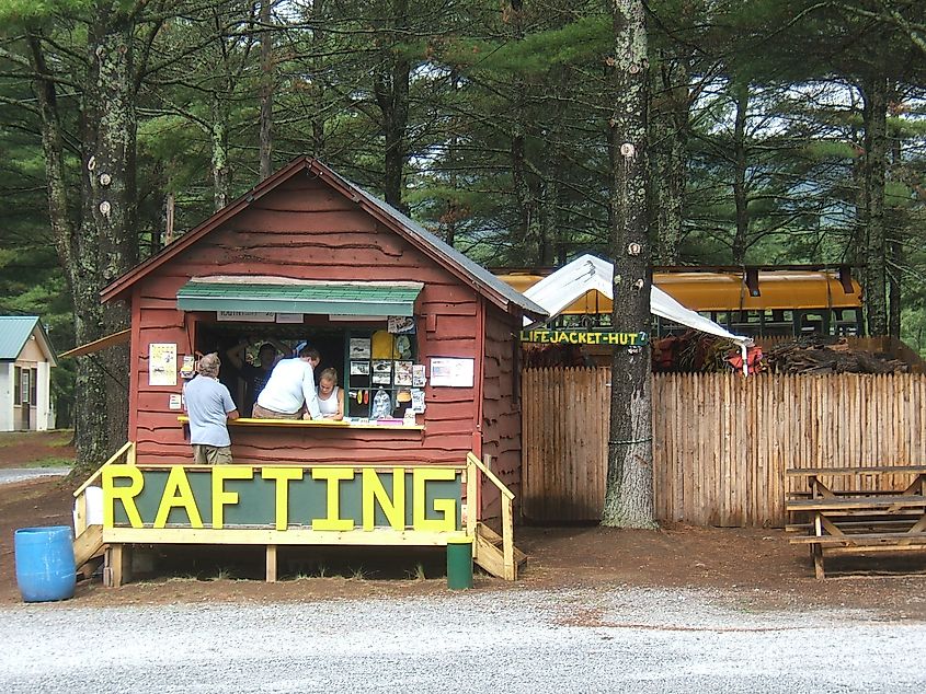 A rafting business in Lake Luzerne, New York.