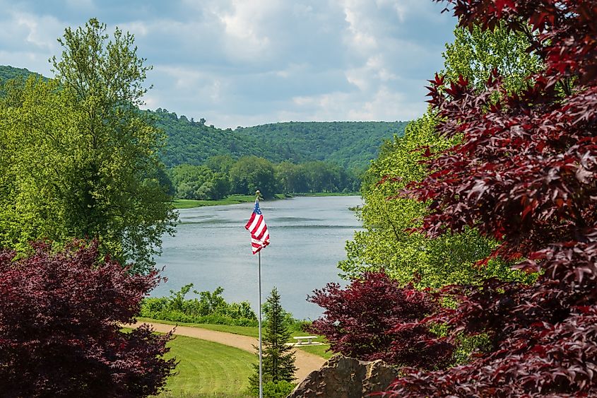 Tionesta Lake in Tionesta, Pennsylvania.