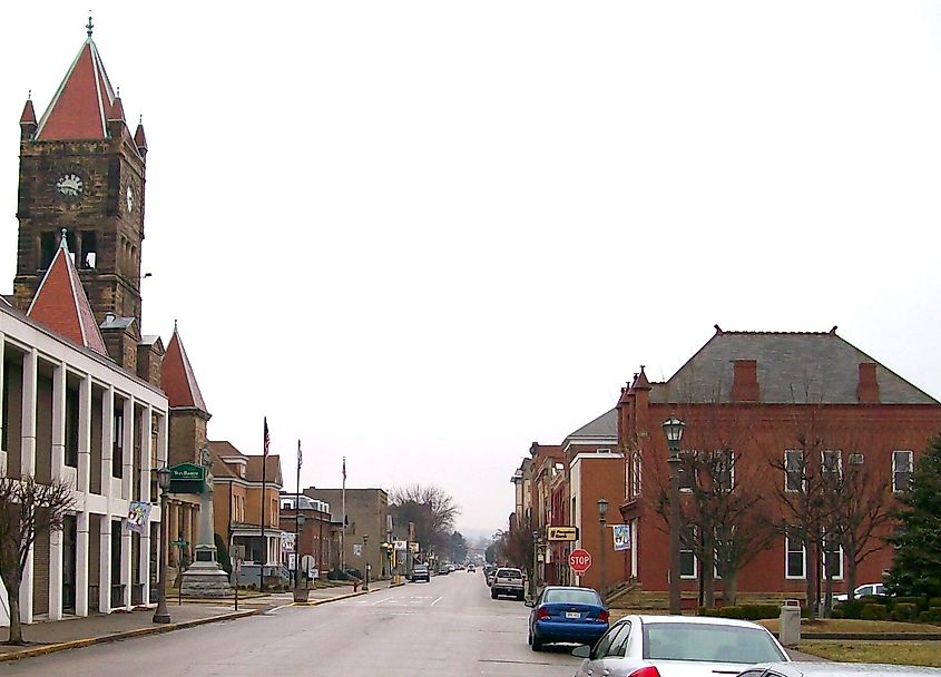 The New Martinsville Historic District in New Martinsville, West Virginia.