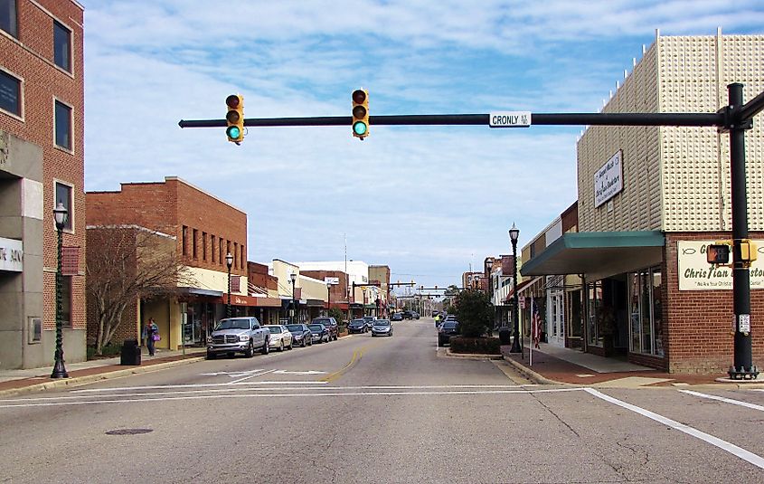 Main Street in Laurinburg, North Carolina.