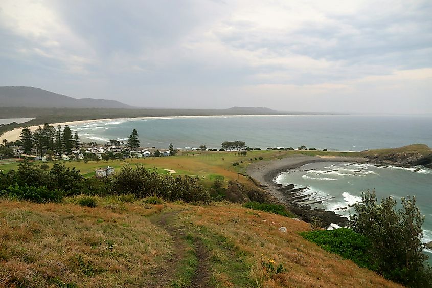 Scenic view of Crescent Head, New South Wales, Australia.