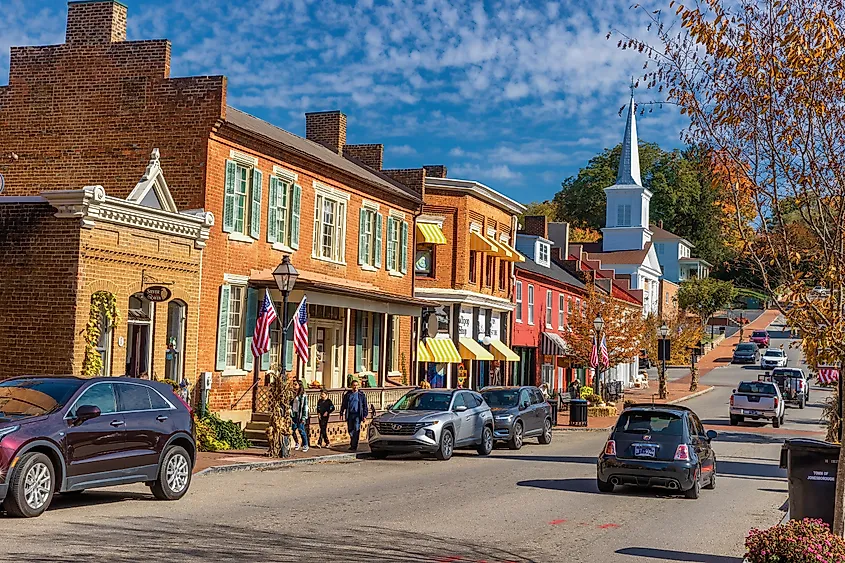 The historical town of Jonesborough, Tennessee
