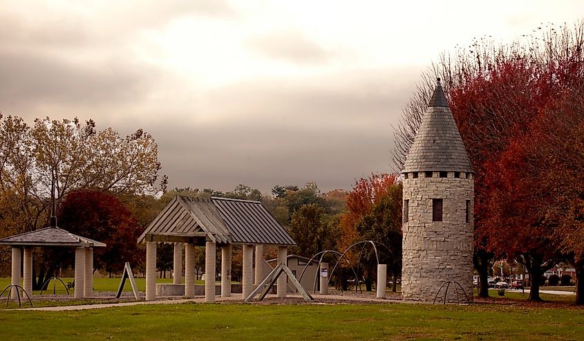 Lindsay Park Bettendorf, Iowa early fall.