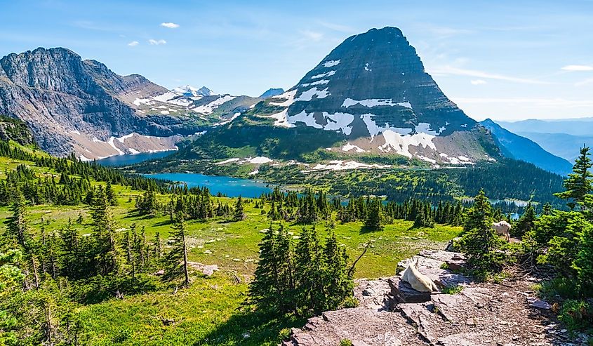 Overlooking Glacier National Park, Montana.